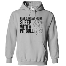 Load image into Gallery viewer, Feel Safe - Sleep With a Pit Bull - T Shirt - sportgrey_af761b8a-df75-4bbb-8ecc-39368d1a3cf7