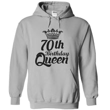 Load image into Gallery viewer, 70th Birthday Queen - Black &amp; White - T Shirt - sportgrey_c17a94ab-0ef1-497d-9146-7b70a0499889