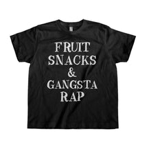 Load image into Gallery viewer, Fruit Snacks &amp; Gangsta Rap - Kids - toddler_black_93acdca7-5552-4997-89e8-0aff91f99cb9