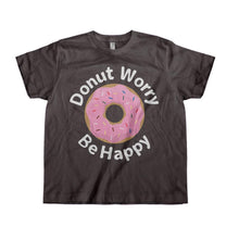 Load image into Gallery viewer, Donut Worry. Be Happy. - Kids - toddler_charcoal_e8cd2e90-0f62-4c1b-8e6d-e3d24caba706