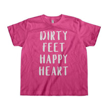 Load image into Gallery viewer, Dirty Feet, Happy Heart - Kids - toddler_pink_91229203-4e59-4743-9197-cf73bd6f54fc