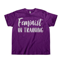 Load image into Gallery viewer, Feminist In Training - Kids - toddler_purple_b63c713f-c615-43bd-8fbe-770ad1ca3d33