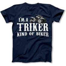 Load image into Gallery viewer, I'm a Triker Kind of Biker - T Shirt - triker-biker-tshirt-navy