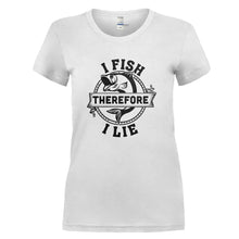 Load image into Gallery viewer, I Fish Therefore I Lie - T Shirt - white_6df1bd48-6a04-4a6e-85e1-b88e8436e409