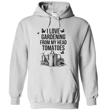 Load image into Gallery viewer, I Love Gardening From My Head Tomatoes - T Shirt - white_74ba6438-72b7-48be-87e0-3cd5bace1f18