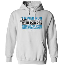 Load image into Gallery viewer, I Never Run... With Scissors - T Shirt - white_d925a399-7ec8-4848-85d2-d8f2ab1aa636