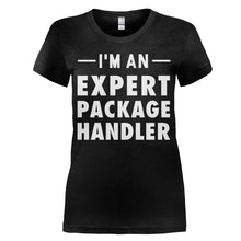 Load image into Gallery viewer, I'm An Expert Package Handler - T Shirt - women_black