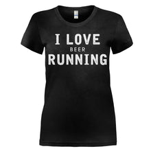 Load image into Gallery viewer, I Love Beer Running - T Shirt - women_black_34837058-7ea5-43ea-a725-633b9182c7d3