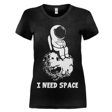 Load image into Gallery viewer, I Need Space - T Shirt - women_black_ac1ec054-3071-422a-8bd5-8b00db3da2e2