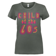 Load image into Gallery viewer, Child Of The 60s - T Shirt - women_charcoal_bc1bba00-99d7-4e0a-bdd0-4b8c90b588c4