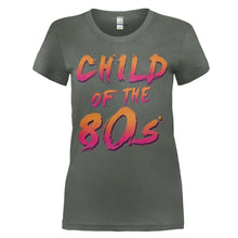 Load image into Gallery viewer, Child Of The 80s - T Shirt - women_charcoal_d60d1d4e-1ec7-4560-a330-ef216c8f9988