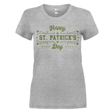 Load image into Gallery viewer, Happy St. Patrick's Day - T Shirt - women_heathergrey_e7670eb2-f925-49ff-b5b0-ef88922120b7