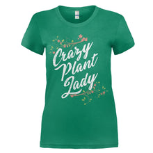 Load image into Gallery viewer, Crazy Plant Lady - T Shirt - women_kellygreen_f9358524-3e53-4844-93e2-cbedf2cba4d8