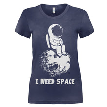 Load image into Gallery viewer, I Need Space - T Shirt - women_navy_038aab19-34cb-470c-9a82-e1344f267f80