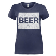 Load image into Gallery viewer, Colorado Beer - T Shirt - women_navy_25975519-34f0-450a-a9c2-e076444576b5