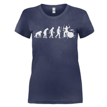 Load image into Gallery viewer, Evolution - Drummer - T Shirt - women_navy_47b535f0-7be2-47fd-a8e3-564d13517db9