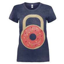 Load image into Gallery viewer, Donut Kettle Ball - T Shirt - women_navy_c86eedc2-9a93-49a0-a06d-86b3fdef9301