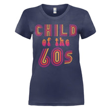 Load image into Gallery viewer, Child Of The 60s - T Shirt - women_navyblue_c2563bd4-59e8-4548-bd72-332eb5dbc916