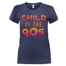 Load image into Gallery viewer, Child Of The 90s - T Shirt - women_navyblue_c81805a9-da14-43fe-a8ae-1787f3981c10