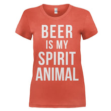 Load image into Gallery viewer, Beer Is My Spirit Animal - T Shirt - women_orange_05d1e6c9-5f48-4d98-8835-7f8a007929bf