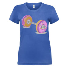 Load image into Gallery viewer, Donut Barbell - T Shirt - women_royalblue_44873893-def7-4b4b-bbbe-66b28771f931