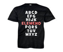 Load image into Gallery viewer, Elemeno Alphabet - Kids - youth_black_d3367d99-14f5-4b05-aa83-31cdae6ff91d