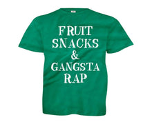 Load image into Gallery viewer, Fruit Snacks &amp; Gangsta Rap - Kids - youth_kellygreen
