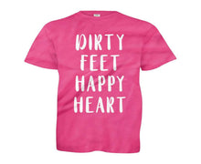 Load image into Gallery viewer, Dirty Feet, Happy Heart - Kids - youth_pink_b836d3f8-1a7e-4210-8b70-3d07cb66e572