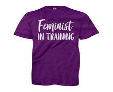 Load image into Gallery viewer, Feminist In Training - Kids - youth_purple_f0662919-56b1-43ce-aaa1-62dc5055263f